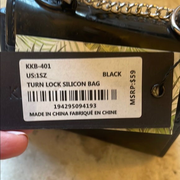 Chic Black Mini Bag with Gold Hardware - Picture 2 of 4